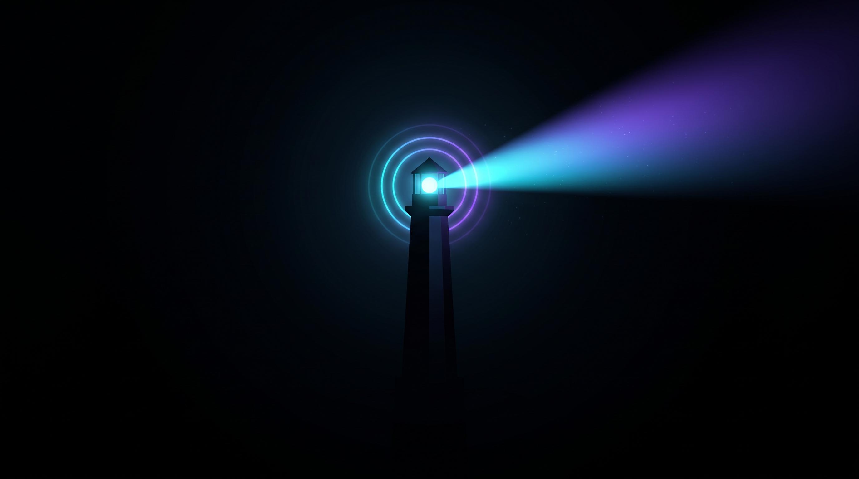 A lone beacon watching over a sleeping system